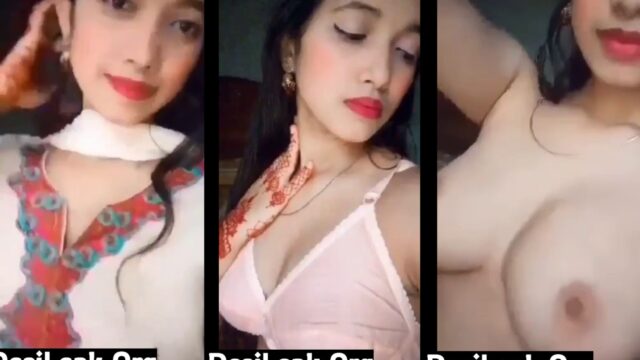 Beautiful Pakistani Wife Strip And Flaunts Her Nice Looking Boobs, MMS leak.